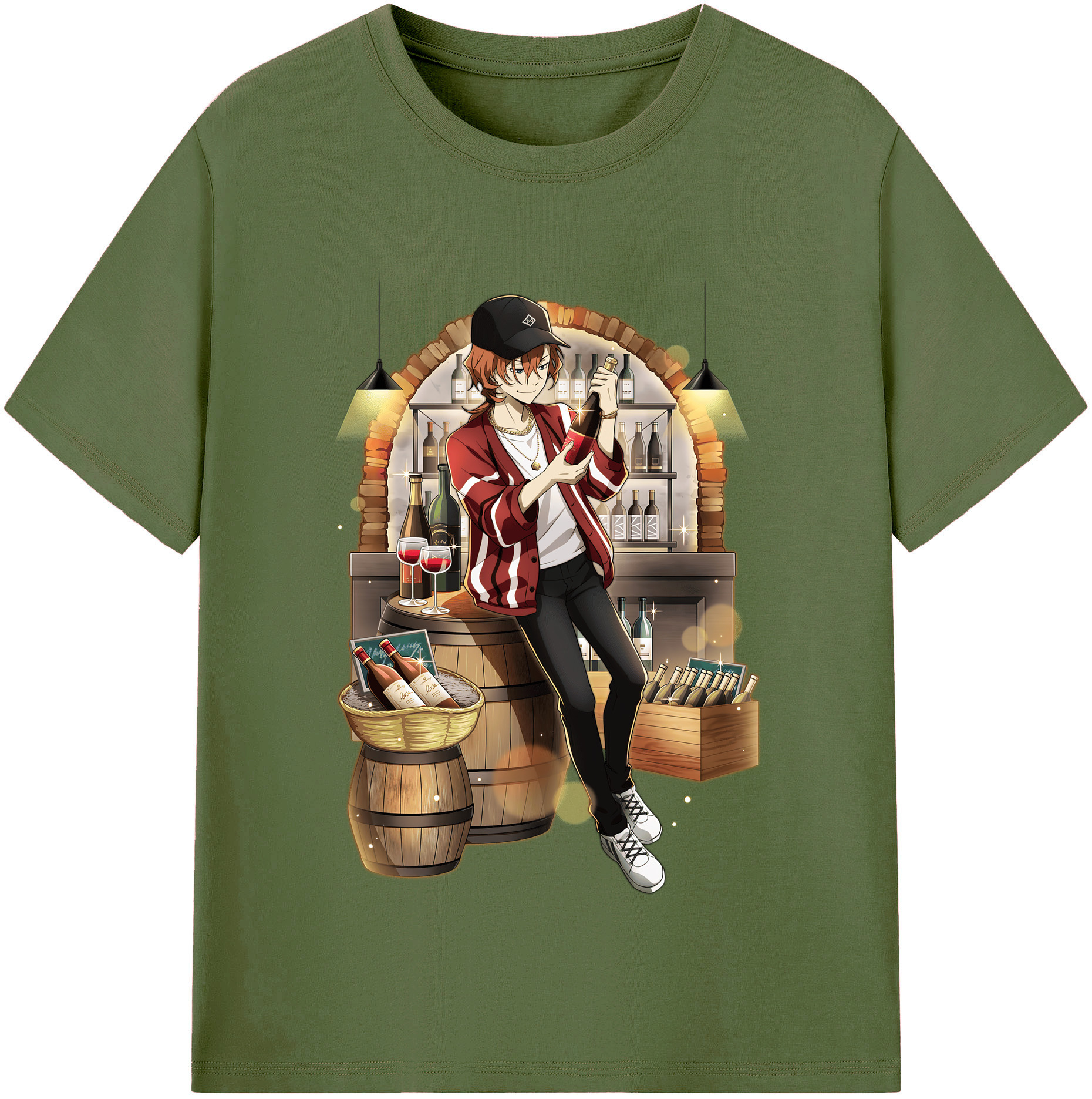 （画像用） 文豪ストレイドッグス Bungo Stray Dogs 綿100％半袖Tシャツ（フロントプリント）